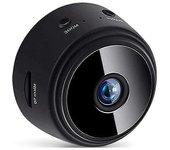 con cámara inalámbrica para exteriores, casa de pájaros con cámara 720P versión nocturna Cámara WiFi, negro