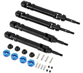 4pcs Endurecer los ejes de transmisión de acero para Traxxas Slash Rustler Stampede 4x4 6851 6852 110 Rc Car Drive Shafts con rueda hexagonal + M4 ...