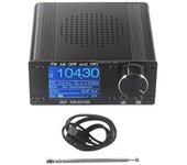 ATS-80 FM AM Receptor de radio de modulación de amplitud de modulación de frecuencia con pantalla a color Negro