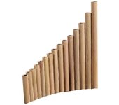 Flauta de Pan 15 Tubos Bambú Natural Instrumento de viento Panpipe G Key Panpipe Instrumento de viento de madera hecho a mano Instrumentos populare...