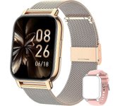 Reloj inteligente para mujer, Llamadas/presión arterial/100+ Deportes Reloj inteligente para mujer, frecuencia respiratoria, frecuencia cardíaca, s...