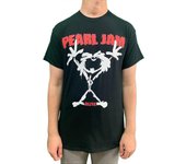 Pearl Jam Camiseta Slim Fit Stickman (Back Print) para hombre Negro Ultra alta calidad Grandes