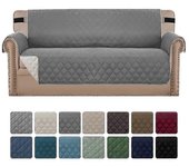 Funda de sofá impermeable Cubierta de sofá lavable Cubierta de sofá antideslizante Protector de muebles Funda para perros, niños, mascotas, tamaño ...