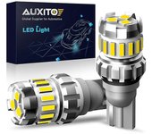 AUXITO 2pcs P21W BA15S LED Canbus 1156 BAY15D 1157 P21/5W Bombillas LED T15 R5W luces de coche 6500K Blanco Luces de coche de freno Luz de marcha a...
