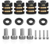 Espaciadores de latón RC Extensores de cubo hexagonal de rueda para TRX4 Adaptador de accionamiento hexagonal de extensión de ruedas TRX6 (+10 mm d...
