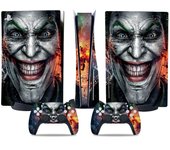 Heyone Pegatina de la versión de la unidad óptica de PS5, piel genial de PS5, mango del controlador, para la consola y el controlador de PS5, dibuj...