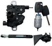 Pestillo del kit de reparación de la cerradura de liberación del capó del capó del coche con 2 llaves 4M5AA16B970 para Focus MK2 2004-2012 1355231 ...