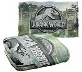 Manta Jurassic World Fence Logo Silky Touch Super Soft MTWLF1077 100x125cm 50x40in
