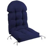 Cojín de silla con respaldo alto Cojín de tumbona Almohadilla de silla impermeable resistente a la intemperie para sala de estar, muebles de exteri...