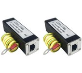 2X Protector de red POE 1000M POE 1000M Protector contra sobretensiones de la cámara RJ45 Gigabit Ethernet Prote como se muestra