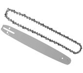 Barra guía de la motosierra de 18 pulgadas con cadena de 1 pieza para soporte de sierra Tarus de 62CC 58CC 52CC 4500 5200 plata