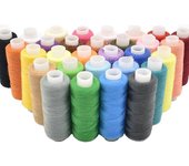 Hilo de coser 30 colores Máquina industrial de costura y costura a mano 250 yardas cada hilo de coser poliéster