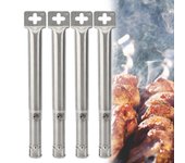 4pcs Universal ajustable acero inoxidable barbacoa parrilla de gas reemplazo quemador de tubo de tubería recta