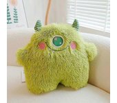 Baiccf Muñecos de peluche de monstruos peludos verdes de 8 pulgadas (20-25 cm), muñecos de animales pequeños kawaii, juguetes de peluche. Regalos p...