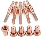 5 piezas de electrodo 9-8215 + 5 piezas de kit de puntas de boquilla 9-8207 aptas para la dinámica térmica Antorcha de corte por plasma SL60/100, b...
