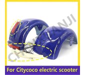 Luz trasera del guardabarros Luz trasera Luz de freno Señal LED Luz trasera de seguridad nocturna de la cola para accesorios del scooter eléctrico ...