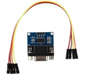 MAX3232 Conector DB9 de puerto serie RS232 a módulo convertidor TTL con 4 cables de salto