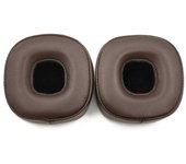 Cubierta de auriculares: almohadillas de cuero de piel de cordero para auriculares Marshall Major 2 3 4 MID ANC Marrón