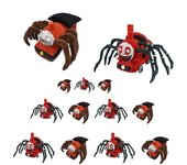Hcankcan Juego de terror Choo-Choo Charles Plush Toy Soft Spider Muñeca de peluche Horrible Charles Train Cartoon Spider Plushies Regalos para niño...
