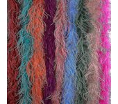 2 yardas esponjoso boda avestruz plumas boa pluma bricolaje pluma de color natural para artesanías plumas fiesta navidad decoración casera amarillo