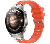 Correa de reloj de silicona de 22 mm para Huawei Watch 4 Pro Naranja