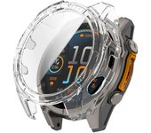 Para Fenix 8 51mm caja de reloj PC Marcos cubierta con vidrio templado pantalla Películas para