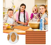 Pascua Zanahoria Silicona Horno Mat Galletas Chocolate Candy Molde de Silicona 119pcs