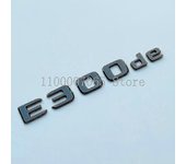 Letras negras brillantes E200 E260 E300 E400 E220d E350e E300de 4matic Abs Emblema para Mercedes Benz W213 Etiqueta engomada del logotipo del malet...