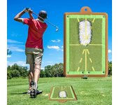 Alfombra de entrenamiento de golf para bateo de detección de swing, alfombra de impacto de golf premium, alfombras de práctica de golf de retroalim...