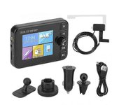 Receptor de radio Dab en el adaptador de transmisión de señal digital de sonido estéreo del automóvil dab + antena compatible con bluetooth mp3 fm ...