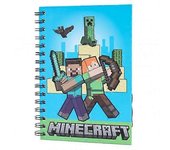 Cuaderno con el logotipo de Minecraft Multicolor One Size