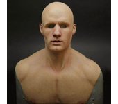 Látex Realista Hombre Máscara De Cubierta Facial Disfraz Masculino Fiesta de Halloween Props_y Cabeza calva
