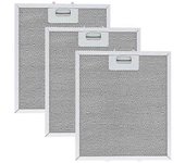 Filtro de campana de W10169961A de 3 piezas para la campana extractora de aire Jenn Reemplace el filtro de ventilación de aluminio 12X10.5Inch Gris...