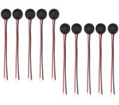 10pcs Cápsula de micrófono de condensador Electret 4mm x 2mm para PC Teléfono MP3 MP4 Como se muestra