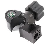 Soporte de cuna de poste de rango GPS para colector de datos abiertos portátil Trimble con brújula de liberación rápida P Negro