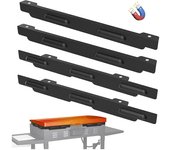 Protectores contra el viento para plancha de 36 pulgadas, parabrisas magnéticos, accesorios para plancha de barbacoa, escudo térmico para Si Negro