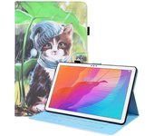 Para Huawei MatePad T 10 / T 10s / Honor Enjoy 2 10.1 Animal Pattern Horizontal Flip Leather Case con soporte y ranuras para tarjetas y marco de fotos
