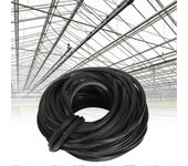 Línea de tiras de goma de invernadero negro Cable Accesorios de invernadero Suministros para sellado de vidrio10m