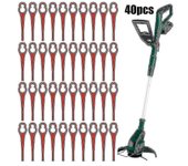 40pcs Cuchillas de reemplazo para Parkside Prta 20-lia1 Lidl Ian 3 46 91099406 Recortadora de hierba Red Plastic Trimmer Blade