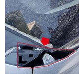 2 piezas de placa de cubierta del limpiaparabrisas delantero L + R placa de cubierta del deflector de agua para Hyundai ix35 Tucson 861532s000 8615...