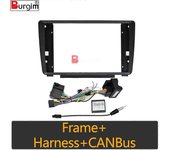 Marco de fascias de radio de coche para Skoda Octavia Mk2 A5 2004-2014 Arnés de panel estéreo 2DIN de 9 pulgadas Adaptador de cable de alimentación...