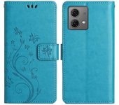 Para Motorola Moto G85 5G / S50 Neo 5G Case PU Leather Phone Wallet Cover with Strap Multicolor Style B