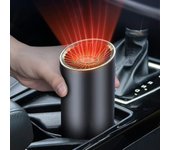 2 en 1 calentador y enfriador de automóvil portátil, calentador rápido, descongelación y descongelación para el parabrisas delantero 12V con soporte