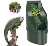 Reptile Chameleon Bistro Gotero de bebedero con pinzas de alimentación y pinza para fregar