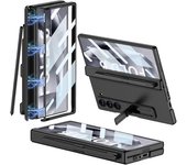 Unbrand Para estuche Samsung Galaxy Z Fold 6 con ranura para S Pen y protector de bisagra magnética, estuche todo incluido Z Fold 6 Kickstand con p...