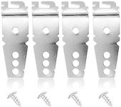 Paquete de 4 soportes de montaje superior para lavavajillas debajo del mostrador con tornillos para lavavajillas 8269145 Plata