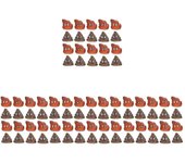 20 Pcs Juguetes de desarrollo Perro falso Poo Faux Poops Juguetes Juego Lanzando juguetes de caca Color surtido 20pcs 80 Pcs