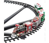Tren De Navidad En El Centro Del Árbol De Navidad 258051 Tren A Batería, 33 Luces, Melodía De Navidad, Decoraciones Navideñas