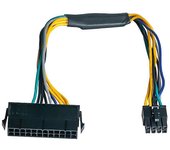 Cable adaptador de corriente de la fuente de alimentación ATX PSU de 24 pines a 8 pines para Optiplex 3020 7020 9020 Precision T1700 de 12 pulgadas...