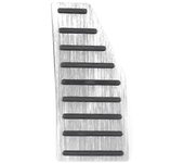Pedal de coche para Jimny JB64 JB74 2010-2020 Accesorios de decoración del pedal del reposapiés izquierdo Aleación de aluminio Plata
